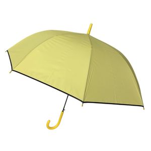 Parapluie canne à ouverture automatique de couleur unie