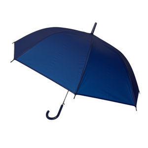 Parapluie uni canne poignée courbée avec ouverture automatique