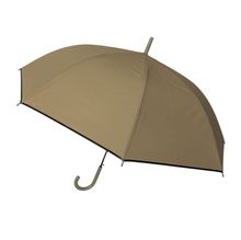Parapluie uni canne poignée courbée avec ouverture automatique