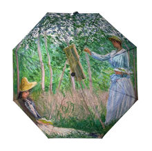Parapluie télescopique et automatique imprimé oeuvres d'art