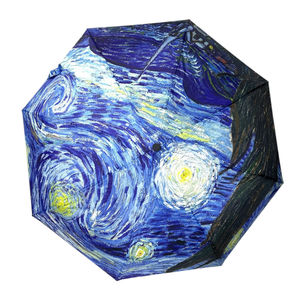 Parapluie télescopique et automatique imprimé oeuvres d'art
