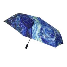 Parapluie télescopique et automatique imprimé oeuvres d'art