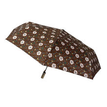 Parapluie pliant automatique avec imprimé de motifs floraux