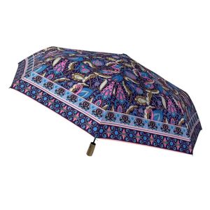 Parapluie pliant automatique imprimé avec des motifs paisley