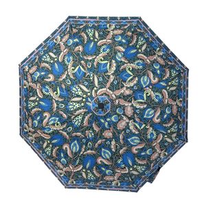 Parapluie pliant automatique imprimé avec des motifs paisley