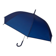 Parapluie type canne en toile unie à ouverture automatique