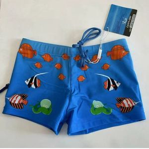 Boxer de bain garçon avec filet intérieur à motif de créatures marines