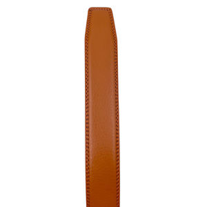 Ceinture en cuir de vachette avec boucle simple automatique en métal
