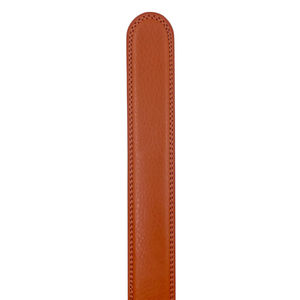 Ceinture en cuir de vachette avec boucle simple automatique en métal