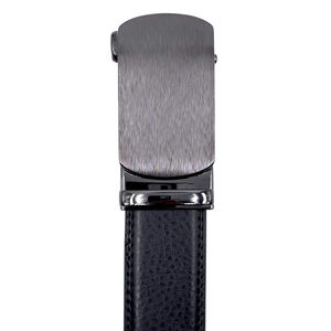 Ceinture en cuir de vachette avec boucle simple automatique en métal