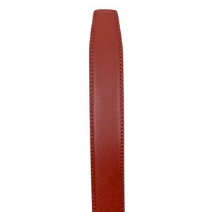 Ceinture en cuir de vachette avec boucle simple automatique en métal