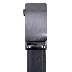 Ceinture en cuir de vachette avec boucle simple automatique en métal