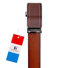 Ceinture à boucle automatique camel Kalewensen