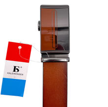 Ceinture à boucle automatique camel Kalewensen