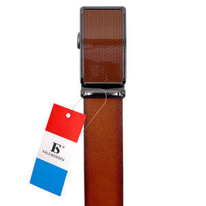 Ceinture à boucle automatique camel Kalewensen