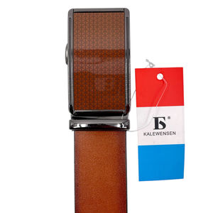 Ceinture à boucle automatique camel Kalewensen