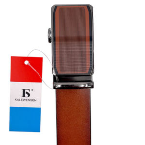 Ceinture à boucle automatique camel Kalewensen