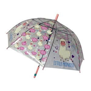 Parapluie cloche transparent automatique pour enfant avec imprimés