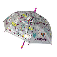 Parapluie cloche transparent automatique pour enfant avec imprimés