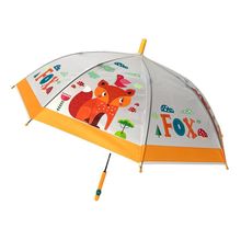 Parapluie cloche enfant automatique à imprimés d'animaux colorés