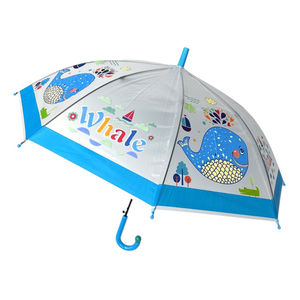 Parapluie cloche enfant automatique à imprimés d'animaux colorés