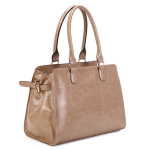 Cabas de forme rectangulaire en simili cuir à deux anses solides