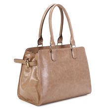 Cabas de forme rectangulaire en simili cuir à deux anses solides