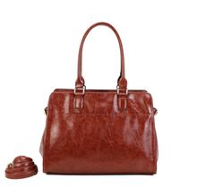 Cabas de forme rectangulaire en simili cuir à deux anses solides