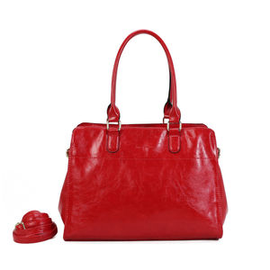 Cabas de forme rectangulaire en simili cuir à deux anses solides