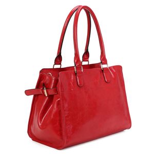 Cabas de forme rectangulaire en simili cuir à deux anses solides