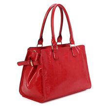 Cabas de forme rectangulaire en simili cuir à deux anses solides