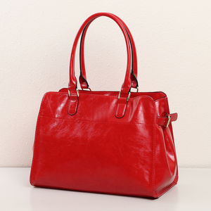 Cabas de forme rectangulaire en simili cuir à deux anses solides