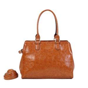 Cabas de forme rectangulaire en simili cuir à deux anses solides