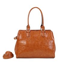 Cabas de forme rectangulaire en simili cuir à deux anses solides