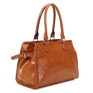 Cabas de forme rectangulaire en simili cuir à deux anses solides