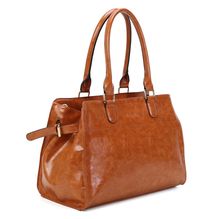 Cabas de forme rectangulaire en simili cuir à deux anses solides