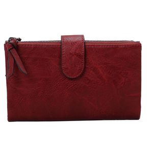 Porte-chéquier/portefeuille en PU multi-compartiments