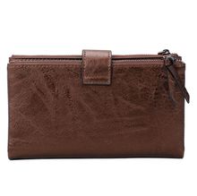 Porte-chéquier/portefeuille en PU multi-compartiments