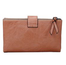 Porte-chéquier/portefeuille en PU multi-compartiments
