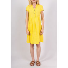 Robe 100 % Lin à Fines Rayures – Élégance Naturelle au Quotidien