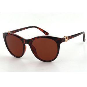 Lunettes de soleil anti-UV à l'insert orné d'un anneau stylisé doré