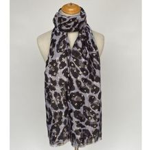 Écharpe imprimé léopard avec des petits accents dorés