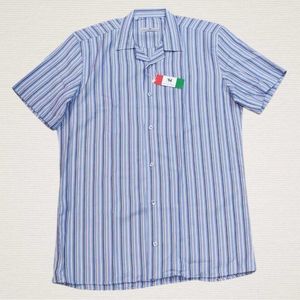 Chemise coupe regular en coton motif à rayures verticales fines