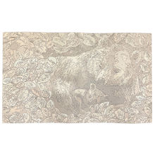 Kits de peinture par numéros 20x30 cm Maman Ours et son Ourson qui hibernent