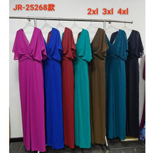 Combi-palazzo de soirée en grande taille avec manches chauve-souris