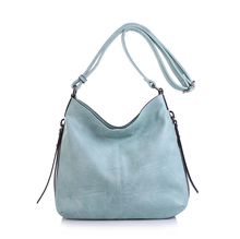 Besace en cuir synthétique avec des zips latéraux décoratifs