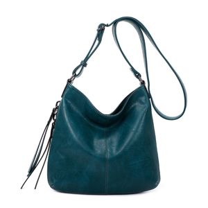 Besace en cuir synthétique avec des zips latéraux décoratifs