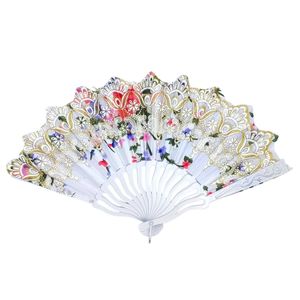 Éventail avec motif romance florale scintillante