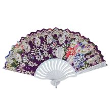 Éventail avec motif romance florale scintillante