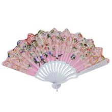 Éventail avec motif romance florale scintillante